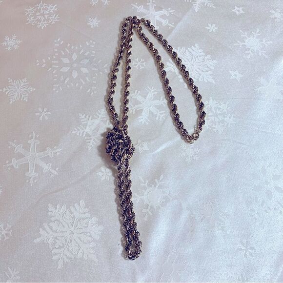 Classic Vintage Rope Chain Necklace 50”Gold Tone Extra Long Heavy Well Made - Picture 6 of 6